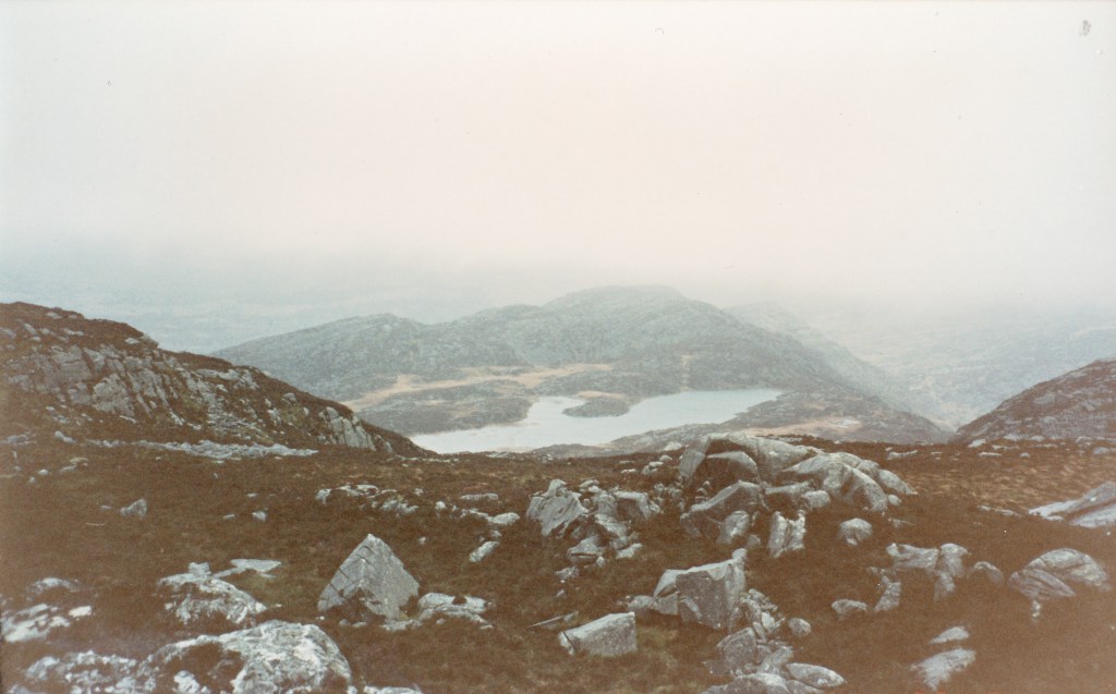 Gloyw Lyn, on Rhinog Fawr Gloyw Lyn, on Rhinog Fawr, March 1990